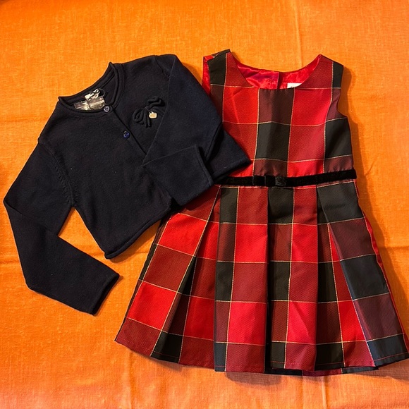 Matching dress and cropped sweater, 2T - Picture 1 of 11